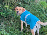 Blue/Teal (fleece lined) Waterproof Dog Coat